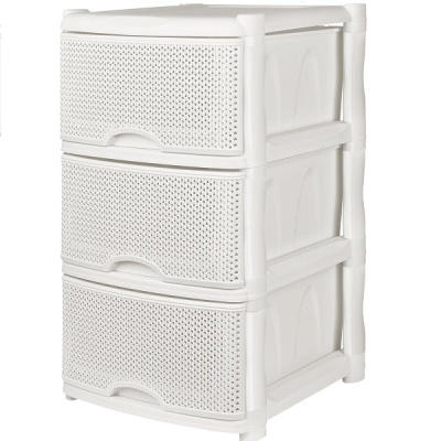 Комод универсальный Ajur 3-х секционный белое облако (то)