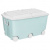 Ящик для игрушек на колесах 66,5л, 685х395х385мм (светло-голубой) (то)