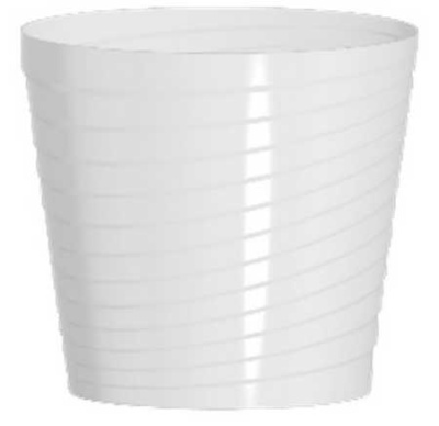 Горшок "Верона", D17 без поддона 2,7л белый (то)