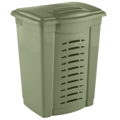 Корзина для белья 420х350х550мм (оливковый)