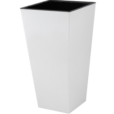 Горшок для цветов London CUBE 19,4л c дренажной вставкой белоснеж.жасмин (то)