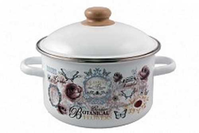 Кастрюля эмал цил Roses 4,0л ТМ Appetite