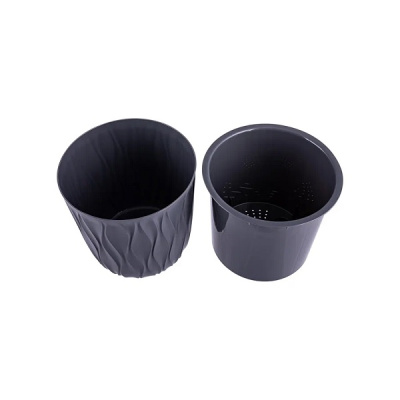 Горшок для орхидей с дренажной вставкой Desert 2,3л (d157, h152мм)(серый) (то)