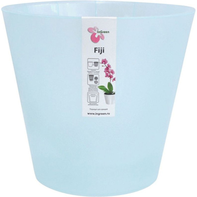 Горшок для цветов Фиджи Орхид 16см/1,6л голубой перламутровый (то)