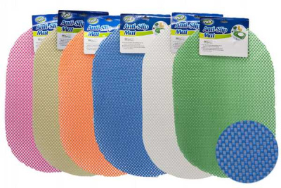 Коврик для посуды овальный  СЕТКА 29х43см  /200шт/