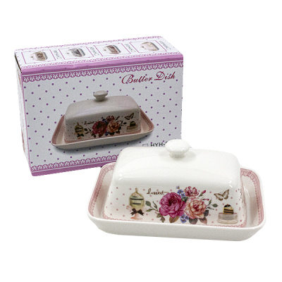 Масленка керамическая с крышкой