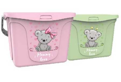 Емкость для игрушек Mommy love 6 л (нежно-розовый)(то)