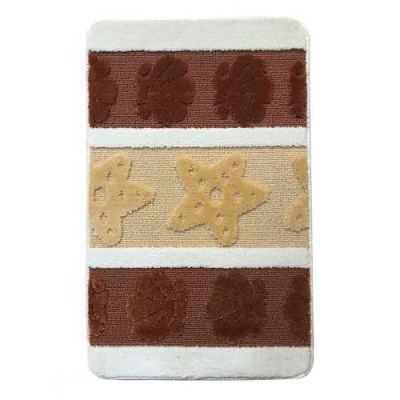 Коврик из полипропилена на латексной основе, "L'CADESI LEMIS", 60х100см из 2 штук,3240  светло-корич