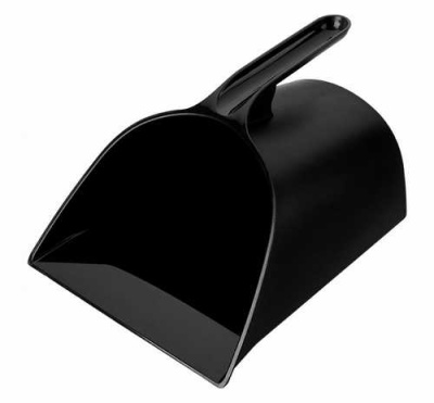 Совок для мусора (черный) (то)
