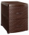 Комод-тумба 2-х секц. Ротанг (коричневый) 38х48х52см (то)