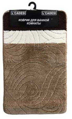 Набор ковриков 2шт. MARATHON из пропилен. 60*100см RUZGARGULU Коричневый 