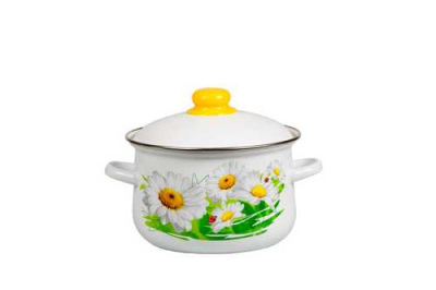 Кастрюля конич. 5,5л "Ромашки"