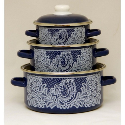 Кастрюля 1,5л. цил. Мозайка бел