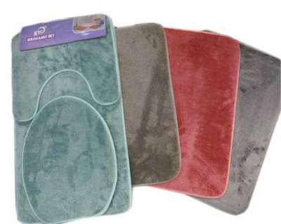 Набор ковриков в ванную комнату и туалет, 3шт