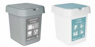 Контейнер для мусора 25л (раздельный сбор) смеш.отходы (то)
