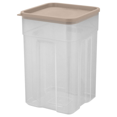 Банка для сыпучих продуктов Honey 0,75л  квадр латте