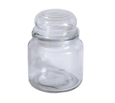 Банка стеклянная с крышкой Ф-10см H-14см