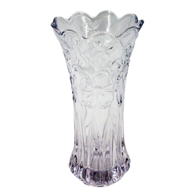 Ваза стеклянная для цветов h-19см 