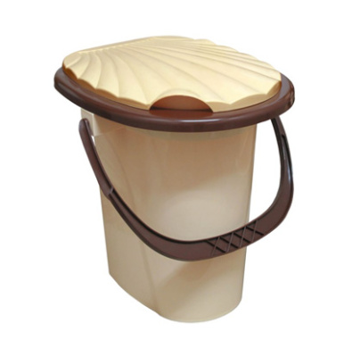 Ведро туалетное с крышкой (то)