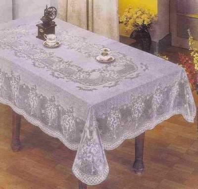 Скатерть из ПВХ EMBOSSED, арт. C301 бел, 150х230см, Тайвань