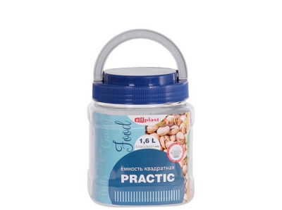 Ёмкость "Practic" квадратная 1,6 л (то)