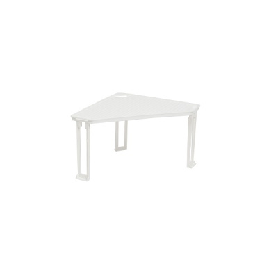 Подставка "Лофт" на пластиковых ножках угловая (белый) (то)