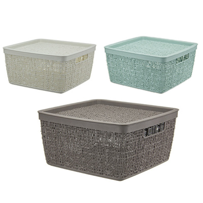 Коробка БЯЗЬ 8л с крышкой (то)