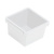 Лоток для хранения квадратный 82х80х50мм (белый) (то)