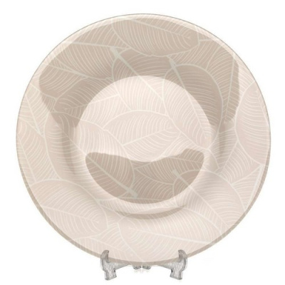 Тарелка упроч.Pasabahce Ливс беж. 260 мм 2 цв. (рис.41547)