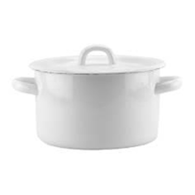 Кастрюля эмал  2л без. рис.