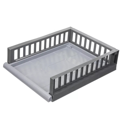 Органайзер с выдвижной полкой на роликах"SMART" М 450х345х115мм (Серый)