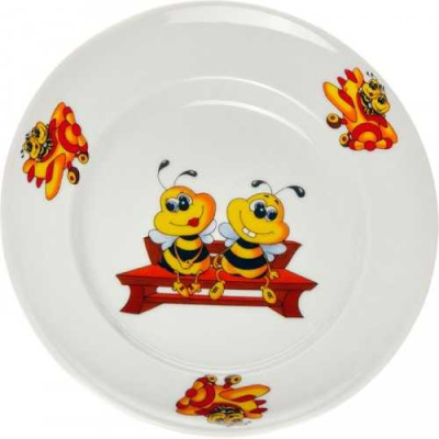 Тарелка мелкая 200мм Идиллия "Пчелы"