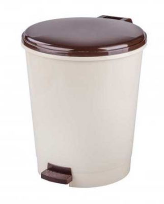 Ведро для мусора с педалью 12л (слон.кость) (то)