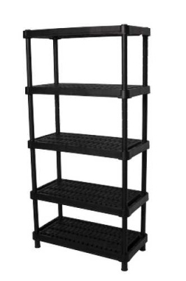 Стеллаж вентилируемый Blocker Expert (90*45)(5 полок)(черный) (то)