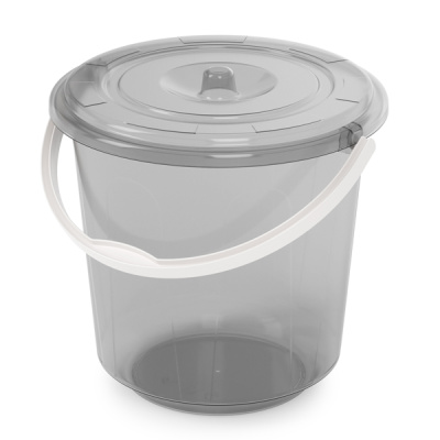 Ведро 7л "Хозяюшка" с крышкой (микс)(то)