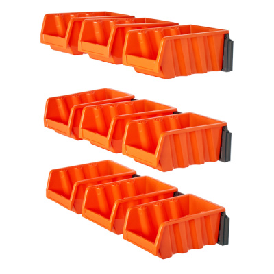 Набор лотков ЮНИТ для метизов с крепежом (3 планки + 9 лотков средние) (то)