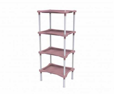 Этажерка с полками  Krita 4-х секц (коралл) (то)