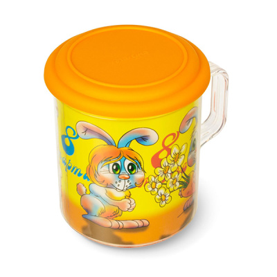 Термокружка "8 марта" 0,4л с крышкой (то)