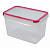 Контейнер для СВЧ 3,3л "ЭКСТРА ЛОК" L (красный) (то)