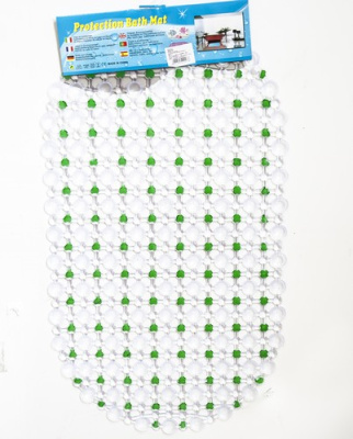 Коврик в ванную ПАУТИНКА, овальный 36*67см