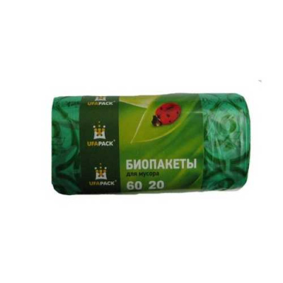 Пакеты д/мусора БИО 60 л.20 шт.