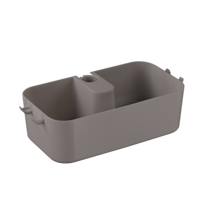 Полка для душа Kvina (дымчато-серый)