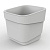 Горшок для цветов фактурный Hills 4л (d188, h176мм)(молочный) (то)
