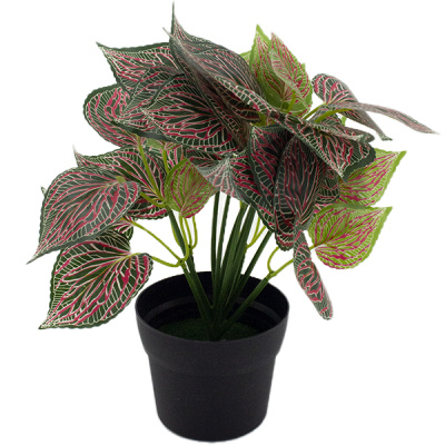 Цветок искусственный h-25см, в пластиковом горшке