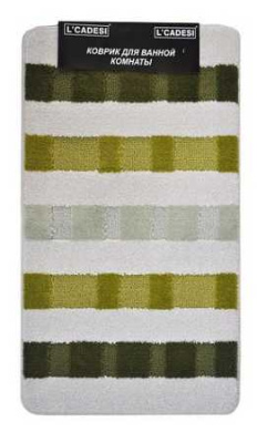 Набор ковриков 2шт. MARATHON из пропилен. из 2 прем 50х80см. и Uвырез 40х50см.зелен Safari