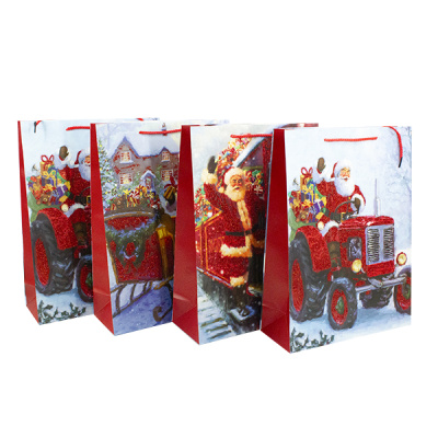Пакет новогодний 26*32*10см