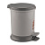 Ведро для мусора педальное 7л (серый)