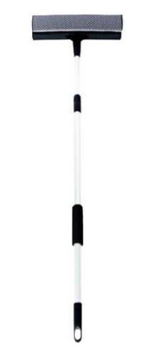 Окномойка 25см, ручка-телескоп 60-95см алюминиевая (черная)