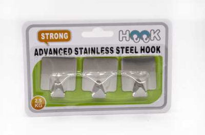 Крючки металлические 3шт квадрат