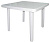 Стол квадратный 800*800 мм белый (то)